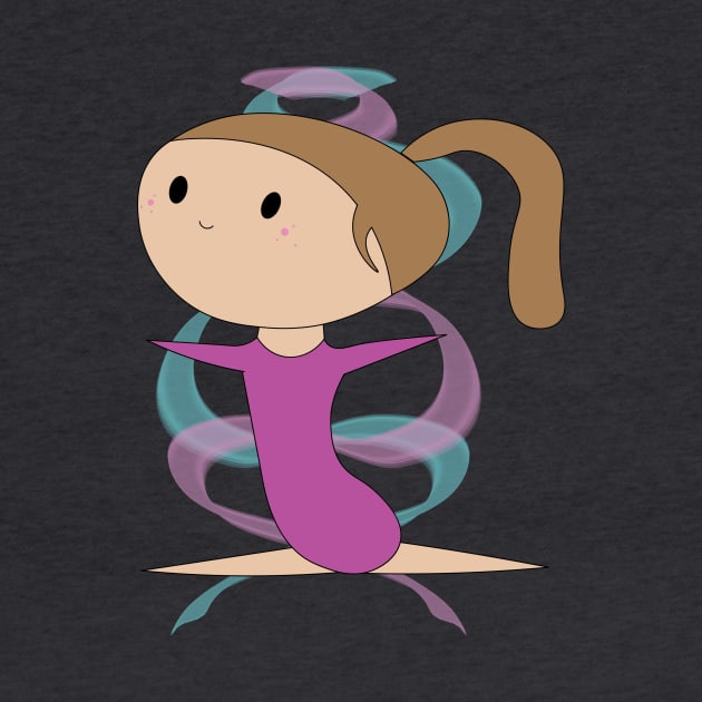 Cute Gymnast in Splits by XanderWitch Creative